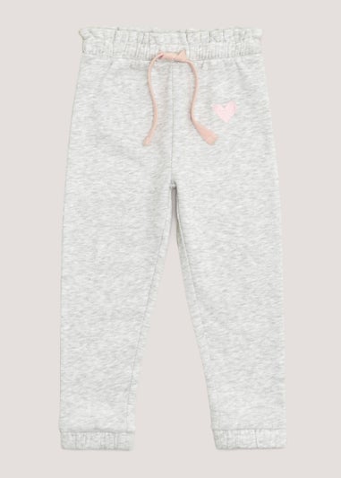 Girls Grey Paperbag Joggers (9mths-6yrs)