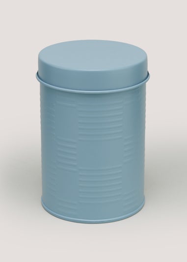 Blue Debossed Canister (9.5cm x 14cm)