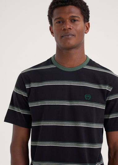 Black & Green Stripe T-Shirt