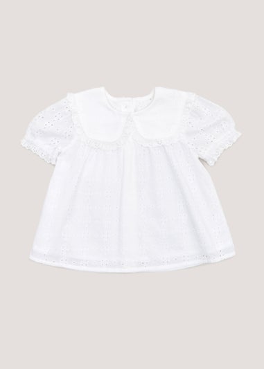 Girls White Collar Blouse (9mths-6yrs)