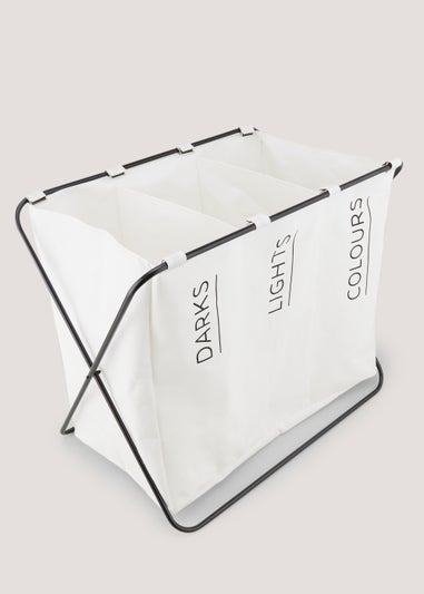 White and deals dark laundry basket