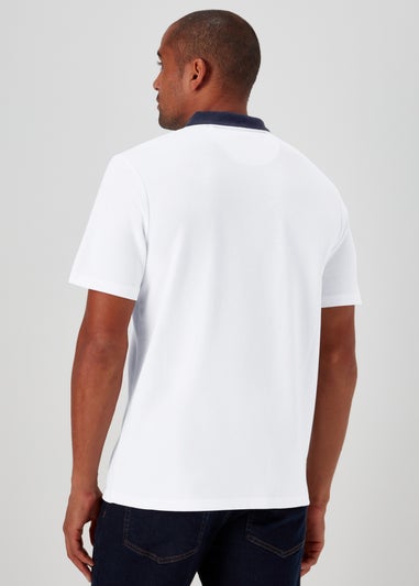 White Modal Polo Shirt