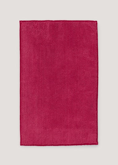 Fuchsia Chenille Bath Mat (45cm x 75cm)