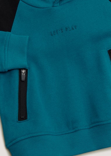 Boys Teal Let's Play Co-Ord Hoodie (9mths-6yrs)