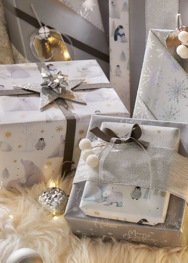 Silver Christmas Wrapping Paper Compendium