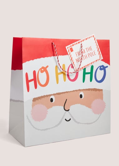 Square Santa Christmas Gift Bag (45cm x 45cm x 20cm)
