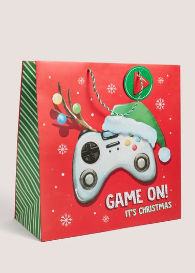 Square Gaming Christmas Gift Bag