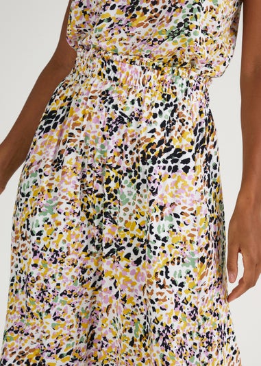 JDY Multicoloured Animal Print Co-Ord Midi Skirt