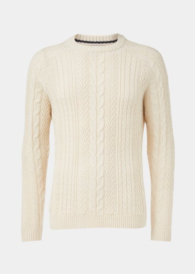 Ecru Cable Knit Jumper