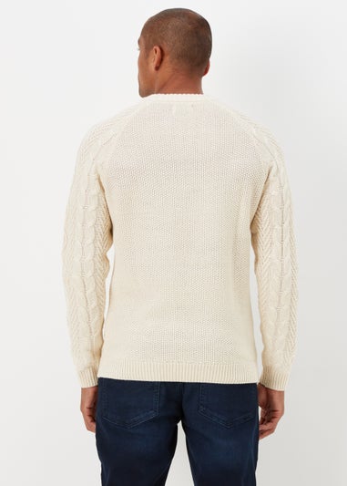 Ecru Cable Knit Jumper