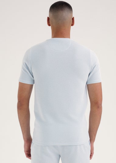 Blue Checkboard Co-Ord T-Shirt
