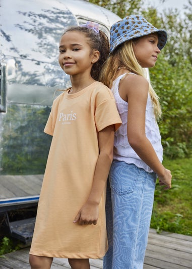 ONLY Girls Orange Paris Dress (5-14yrs)