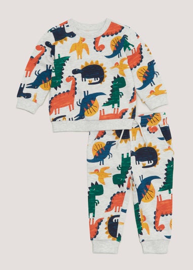 Boys Multicoloured Dinosaur Sweatshirt & Joggers Set (9mths-6yrs)