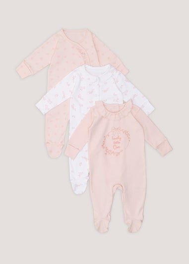 Matalan baby hot sale girl sleepsuits