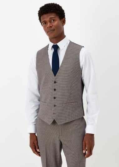 Taylor & Wright Severn Brown Suit Waistcoat