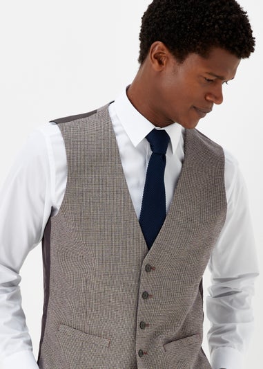 Taylor & Wright Severn Brown Suit Waistcoat