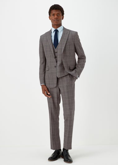 Taylor & Wright Lambeth Charcoal Check Tailored Fit Suit Jacket