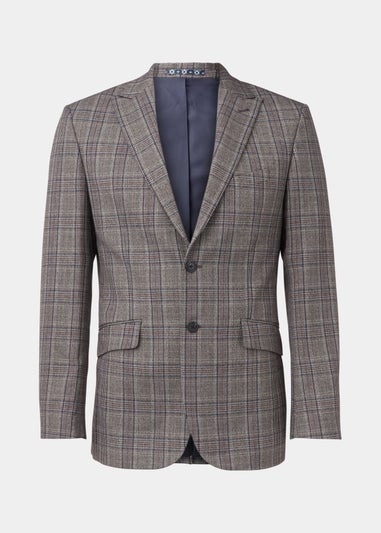 Taylor & Wright Lambeth Charcoal Check Tailored Fit Suit Jacket