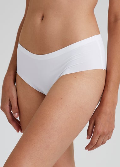 3 Pack White No VPL Short Knickers