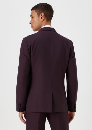 Taylor & Wright Putney Plum Slim Fit Suit Jacket
