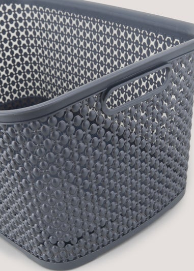 Dark Grey Laundry Basket