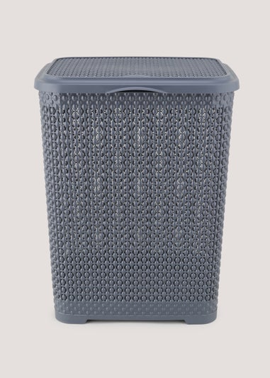 Dark Wash Laundry Hamper