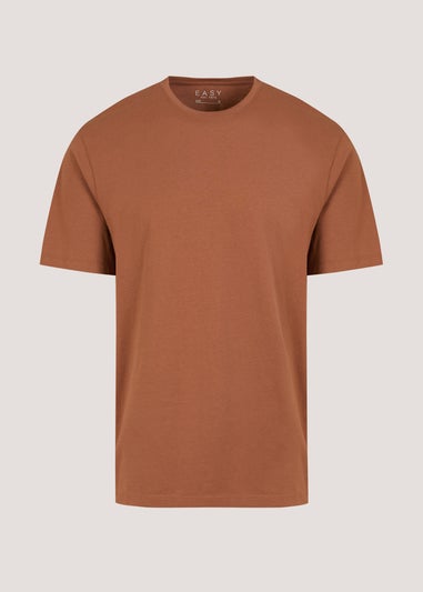 Brown Essential Crew Neck T-Shirt