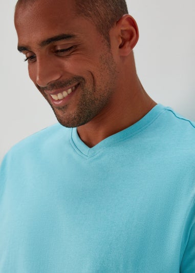 Blue Essential V-Neck T-Shirt