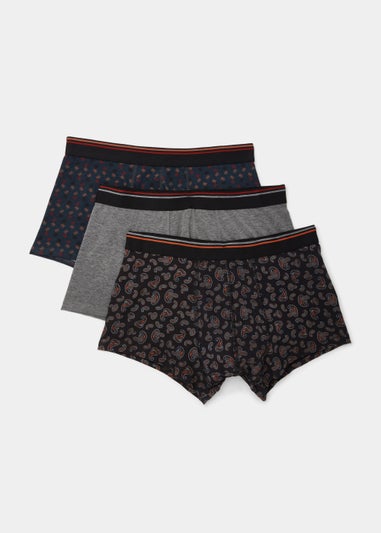 3 Pack Print Keyhole Trunks