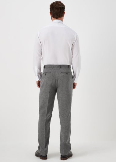 Taylor & Wright Charcoal Textured Flexi Waist Trousers