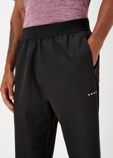 Souluxe Black Woven Joggers