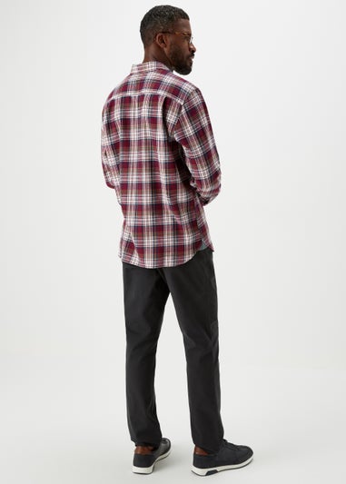 Lincoln Burgundy Check Long Sleeve Shirt