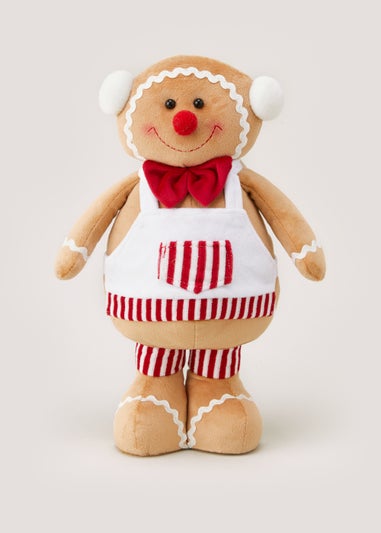 Medium Gingerbread Christmas Decoration (18cm x 11cm x 35cm)