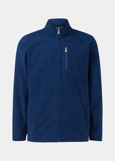 Lincoln Cobalt Blue Zip Up Fleece Jacket
