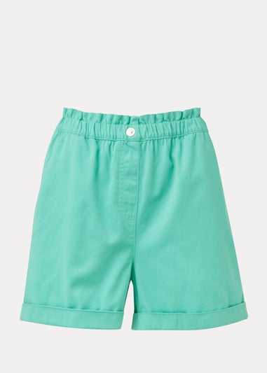 Green Paperbag Shorts