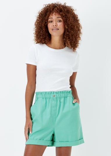 Green Paperbag Shorts