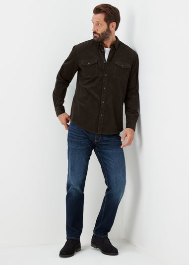 Lincoln Khaki Fine Cord Shirt