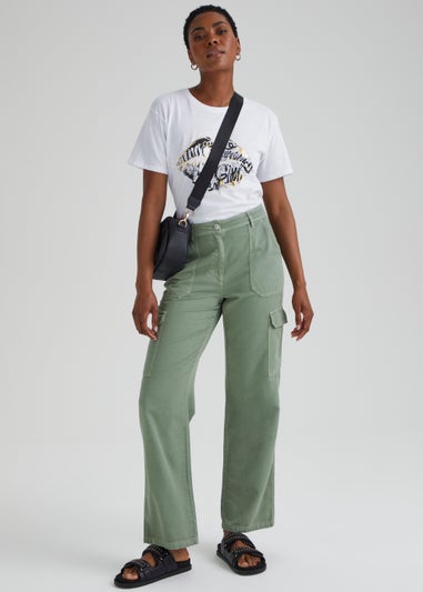 Khaki Cargo Trousers