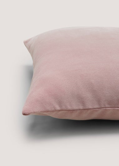 Blush Soft Velour Cushion (43cm x 43cm)