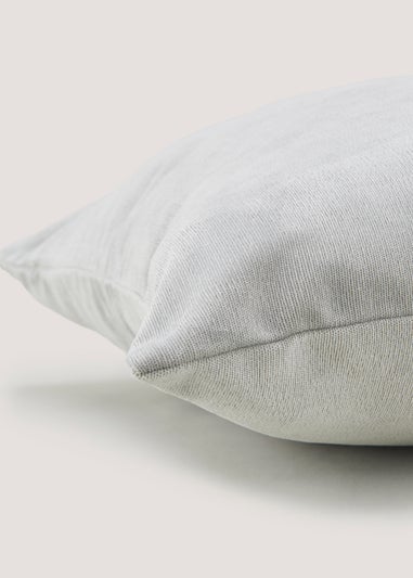 Grey Large Soft Velour Cushion (55cm x 55cm)