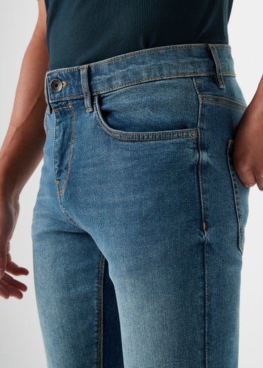Mid Wash Skinny Fit Jeans - Matalan
