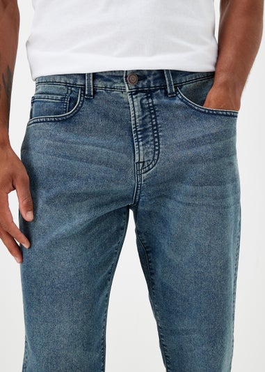 Mid Wash Ultra Comfort Slim Fit Jeans