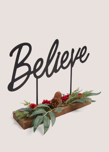 Believe Foliage Decoration (30cm x 8cm x 24cm)