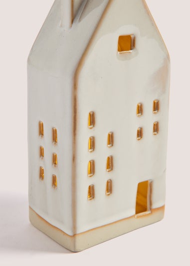 Large LED Ceramic House (8.5cm x 5.5cm x 18cm)