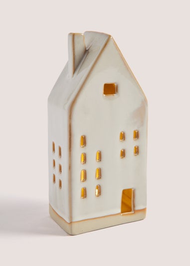 Large LED Ceramic House (8.5cm x 5.5cm x 18cm)