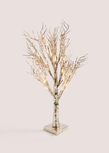 Gold LED Glitter Tree (60cm)