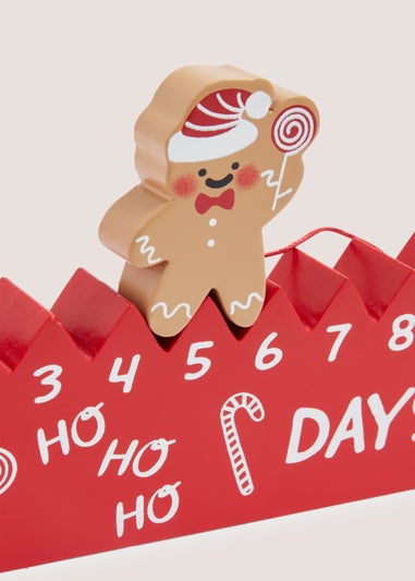 Gingerbread Christmas Countdown (46cm x 2.5cm x 6.5cm)