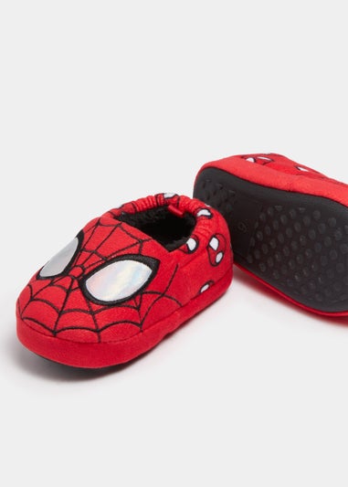 Kids Red Spider-Man Slippers (Younger 4-12)