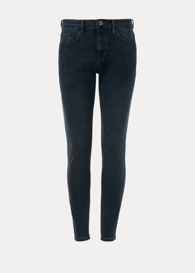 Blue & Black Slim Fit Tapered Jeans