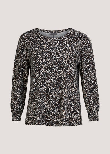 Papaya Curve Multicoloured Long Sleeve Soft Touch Top